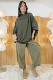 Maggie Batwing Knit Khaki